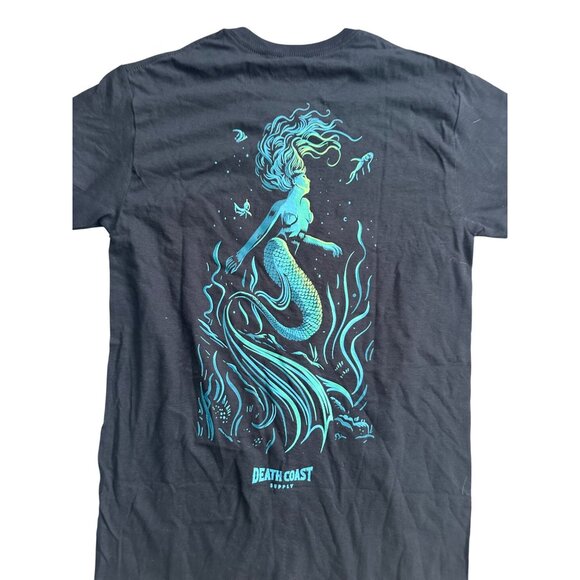 DEATH COAST Men's Mermaid Graphic T Shirt Size Small NEW NWOT - Picture 3 of 4